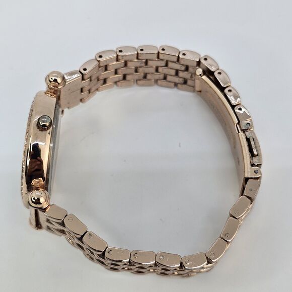 Folio Women's Watch 33MM White Dial Gold Bracelet Band  7" New Battery - Picture 9 of 13